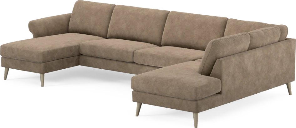 Bridge - 3-sits soffa med schäslong vänster och divan höger - Beige