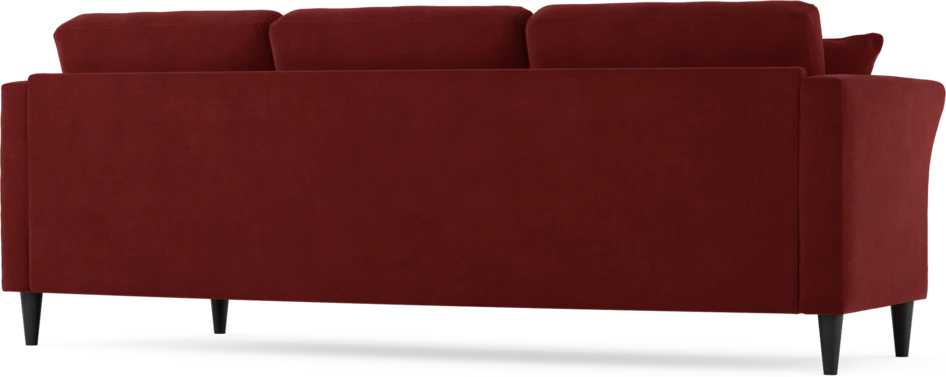 Eden - 3-sits soffa svängd - Röd