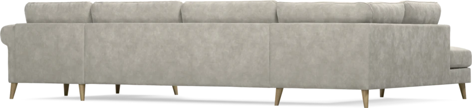 Bridge - 3-sits soffa med divan vänster och schäslong höger - Grå