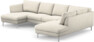 Madison Lux - 2-sits soffa med schäslong vänster och divan höger - Vit