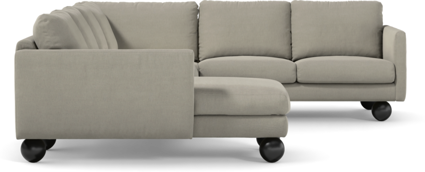 Madison Lux - Hörnsoffa med schäslong vänster - Grå