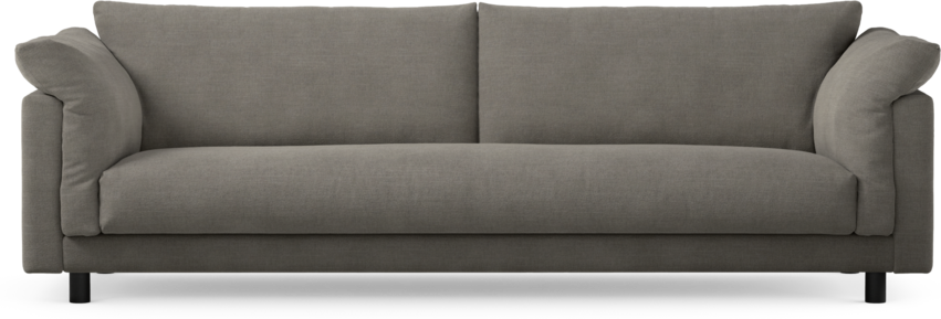 Cherrie - 4-sits soffa, hel dyna, fast klädsel - Grå