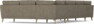 Bridge - Hörnsoffa, 3+2-sits med schäslong vänster - Beige