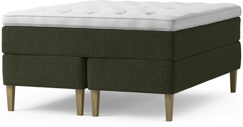 Delux Dream - Kontinentalsäng, dubbelsäng med bäddmadrass och sängben