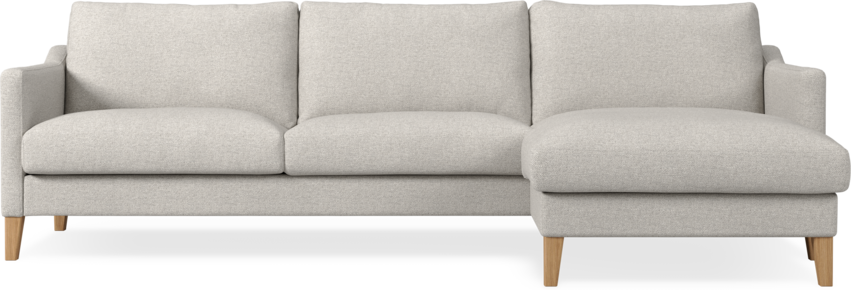 Winston - 3-sits soffa med schäslong, vändbar - Beige