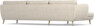 Madison Lux - 3-sits soffa med schäslong vänster - Beige