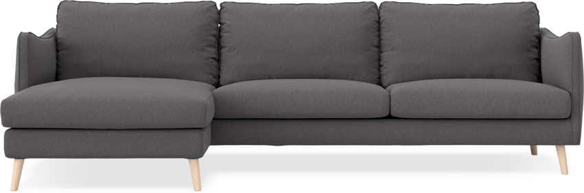 Madison - 3-sits soffa med schäslong vänster - Grå
