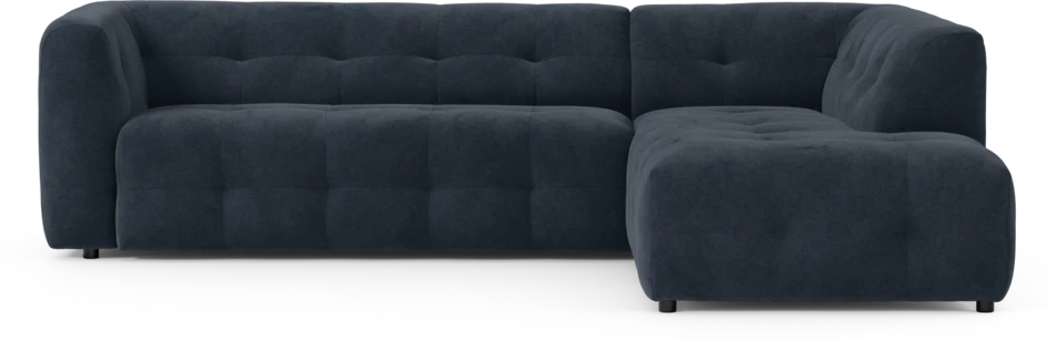 Bella - 3-sits soffa med divan höger - Blå