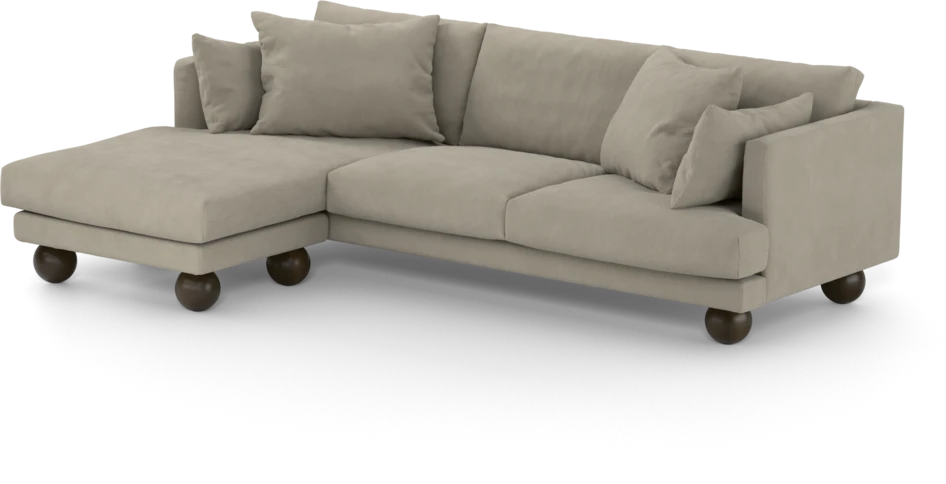 Harper - 4-sits med schäslong vänster - Beige