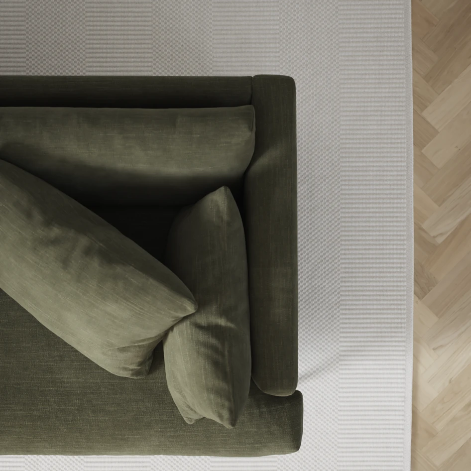 Harper - 4-sits med schäslong XL vänster - Grön