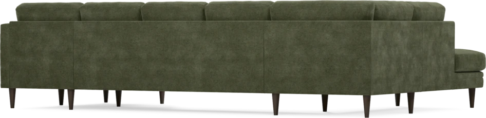 Eden - 3-sits soffa med divan vänster och schäslong höger - Grön