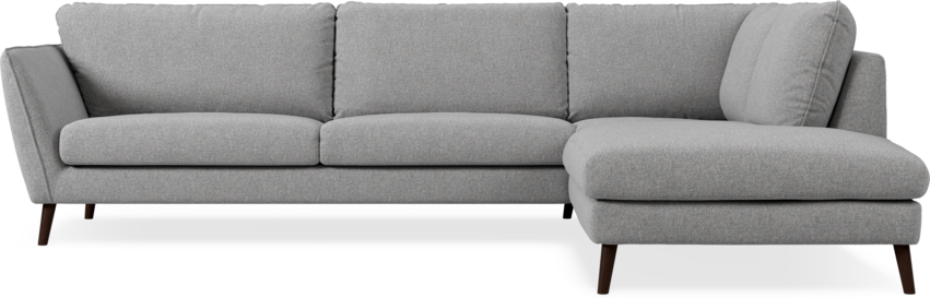Madison Lux - 3-sits soffa med divan höger - Grå