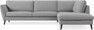 Madison Lux - 3-sits soffa med divan höger - Grå