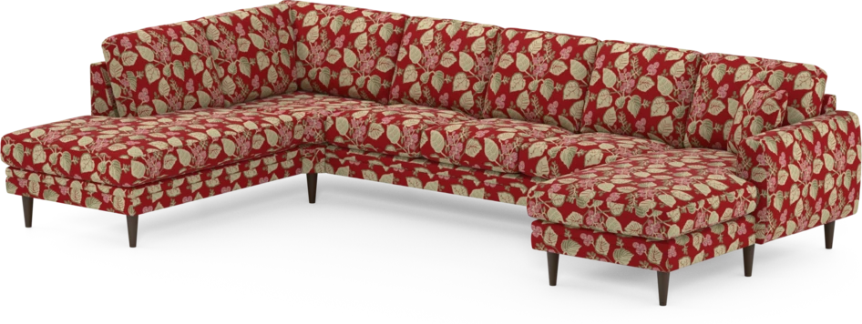 Eden - 3-sits soffa med divan vänster och schäslong höger - Flerfärgad