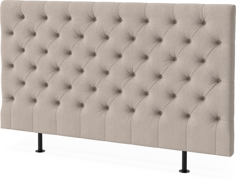 Cape pikerad  - sänggavel låg, , 90-210 cm - Beige