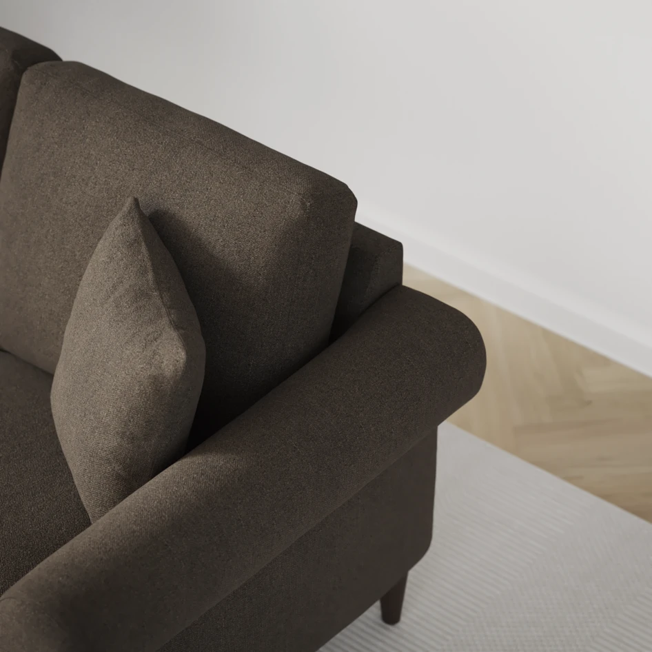 Eden - 2,5-sits soffa - Brun