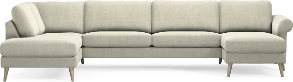 Bridge - 3-sits soffa med divan vänster och schäslong höger - Beige