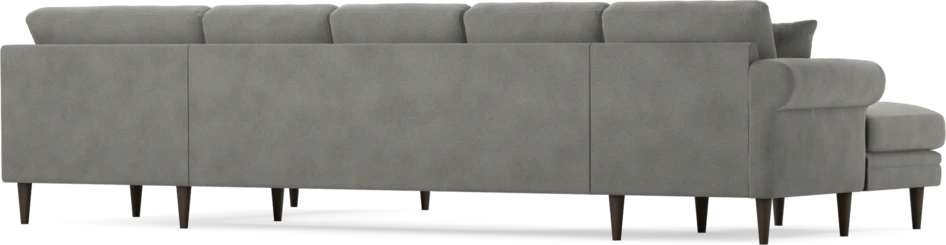 Eden - 3-sits soffa med schäslong vänster och divan höger - Grå