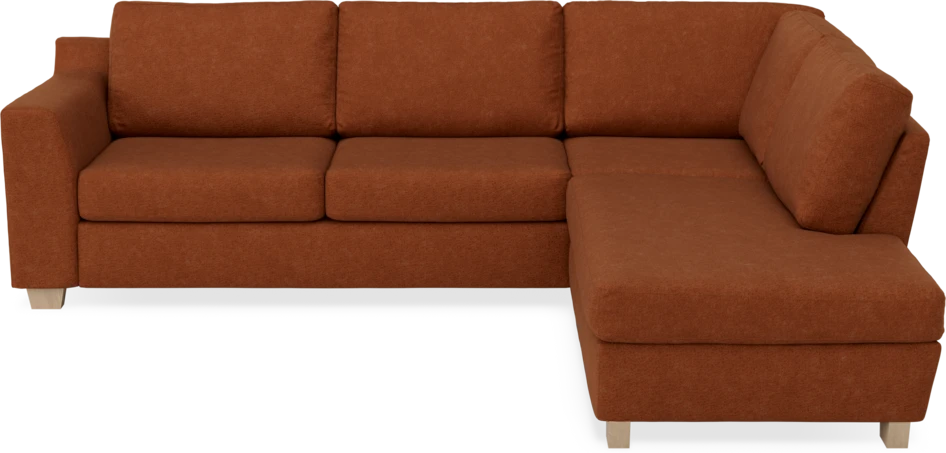 Friday - 2,5-sits soffa med divan höger - Orange
