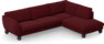 Madison Lux - 3-sits soffa med divan höger - Röd