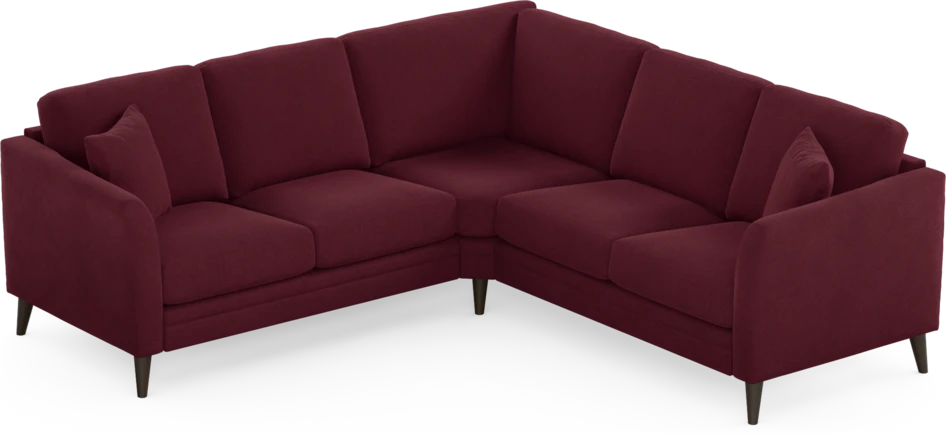 Eden - Hörnsoffa, 2+2-sits - Röd