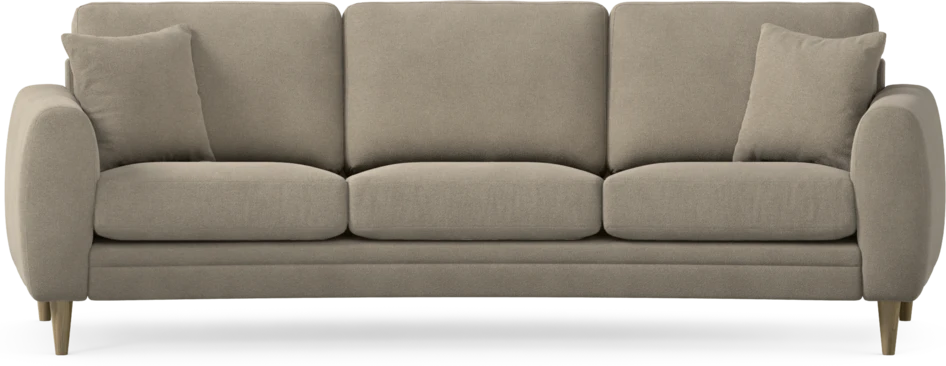 Eden - 3-sits soffa svängd - Beige