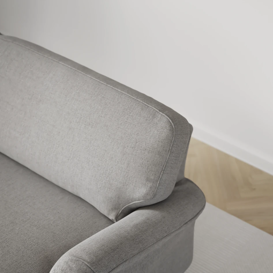 Oxford - 3-sits soffa svängd - Grå