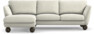 Madison Lux - 2-sits soffa med schäslong vänster - Vit