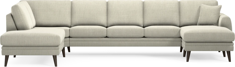 Eden - 3-sits soffa med divan vänster och schäslong höger - Beige