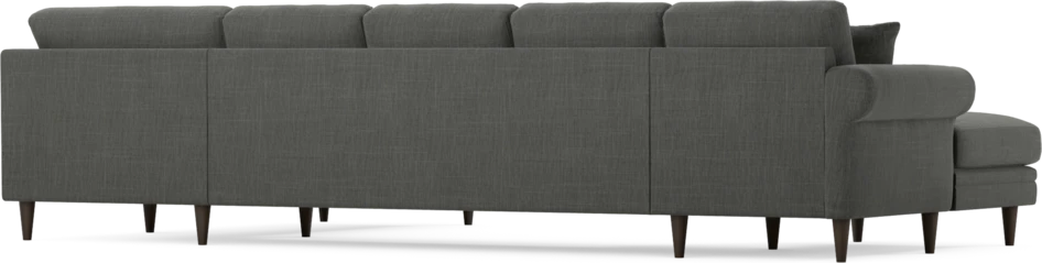 Eden - 3-sits soffa med schäslong vänster och divan höger - Grå