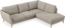 Madison - 2-sits soffa med divan höger - Vit