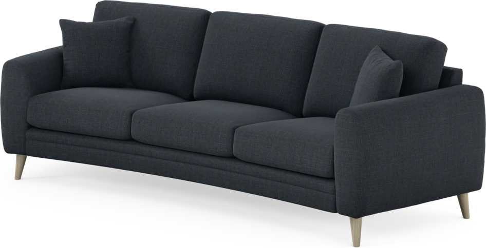 Eden - 3-sits soffa svängd - Blå
