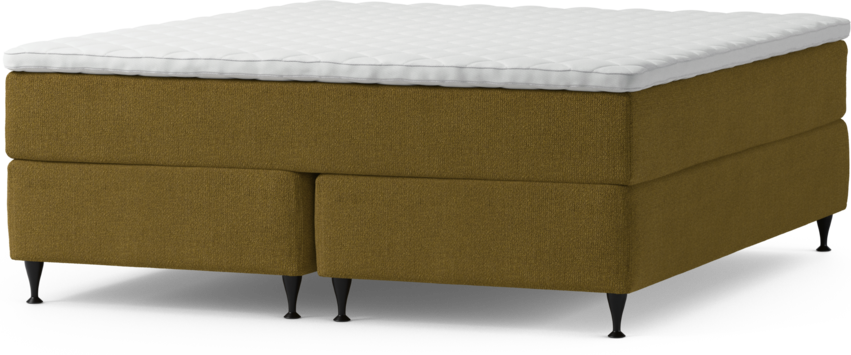 Delux Exclusive - Kontinentalsäng, dubbelsäng med bäddmadrass och sängben