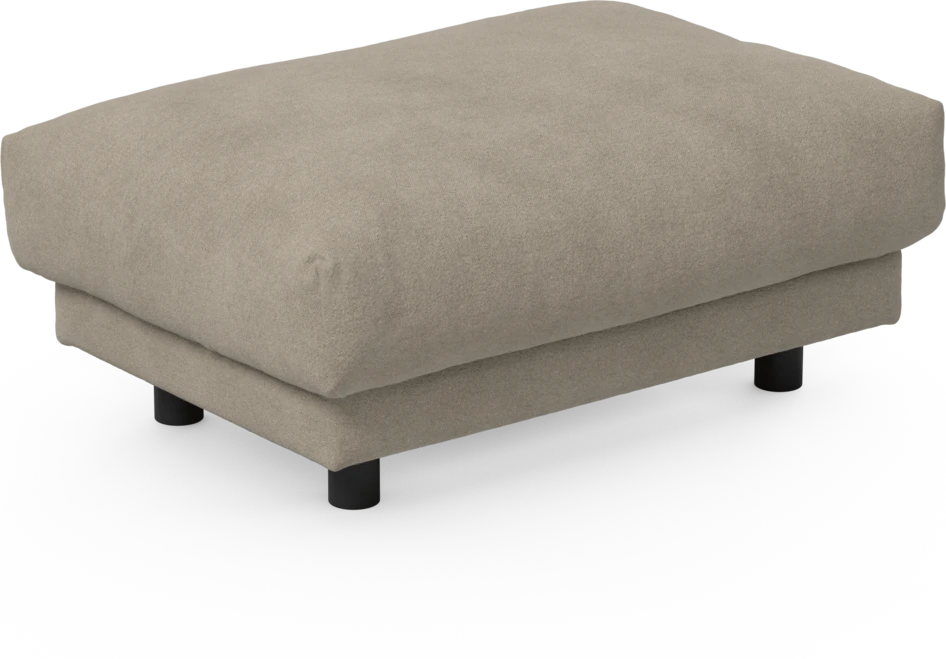 Cherrie - Fotpall 110, fast klädsel - Beige