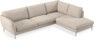Madison Lux - 3-sits soffa med divan höger - Vit