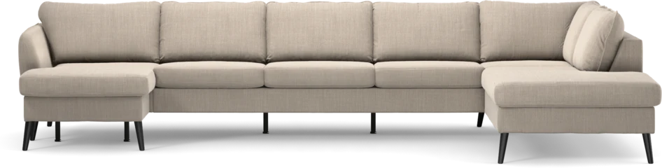 County - 4-sits soffa med schäslong vänster och divan höger - Beige