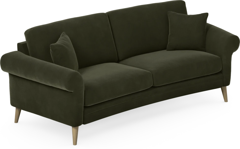 Eden - 2,5-sits soffa svängd - Grön