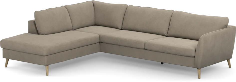 County - 2,5-sits soffa med divan vänster - Beige