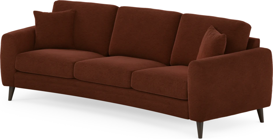 Eden - 3-sits soffa svängd - Orange