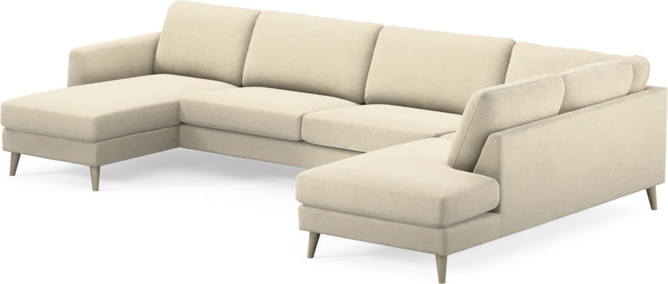 Bridge - 3-sits soffa med schäslong vänster och divan höger - Beige