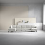 County - 4-sits soffa med divan vänster och schäslong höger - Vit