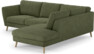 Madison Lux - 2-sits soffa med divan höger - Grön