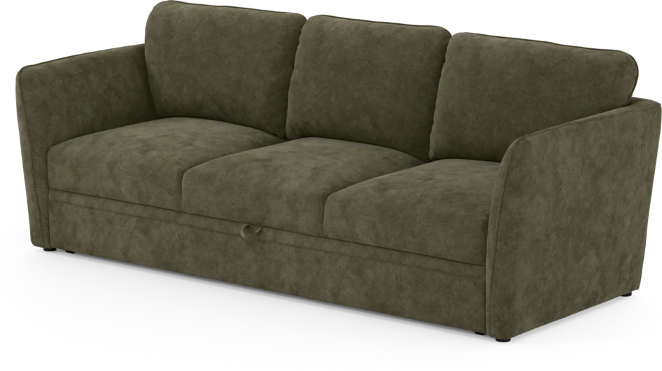 Öland - Bäddsoffa 3-sits, längsbäddad - Grön