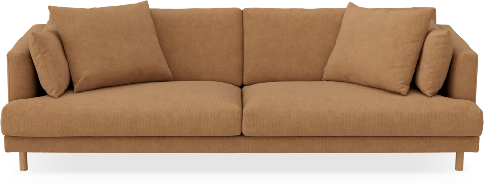 Harper - 4-sits soffa - Gul