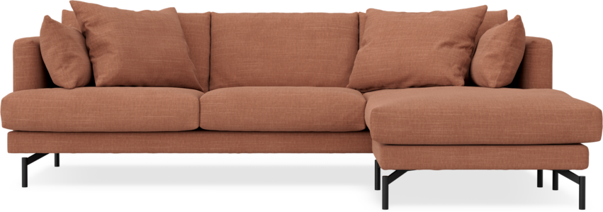 Harper - 4-sits med schäslong höger  - Orange