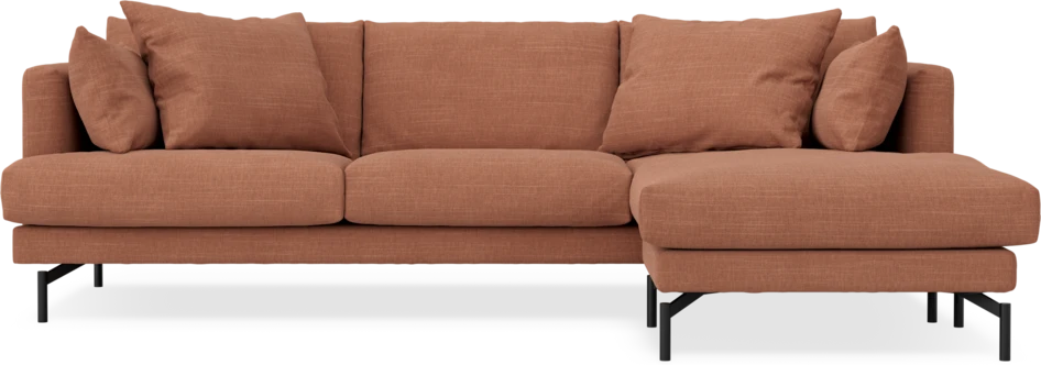 Harper - 4-sits med schäslong höger  - Orange