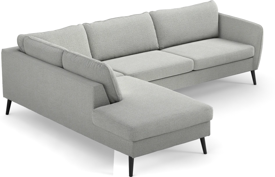 County - 2,5-sits soffa med divan vänster - Grå
