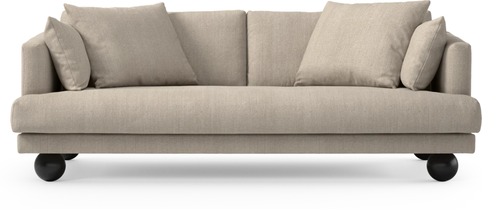 Harper - 3-sits soffa, hel dyna - Beige