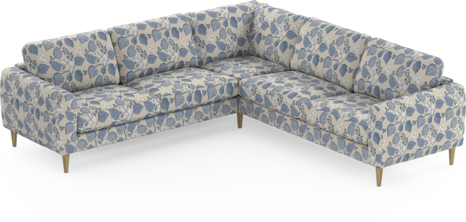 Bridge - Hörnsoffa, 2+2-sits - Blå