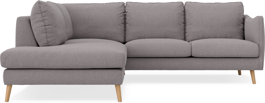 Madison - 2-sits soffa med divan vänster - Grå